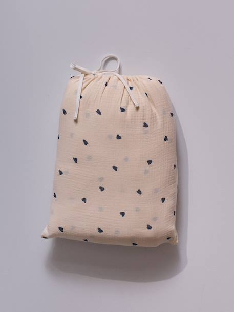 Housse de couette gaze de coton 'maude' Marine 4 - vertbaudet enfant 