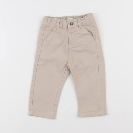 Jean - 9 mois Beige 1 - vertbaudet enfant 