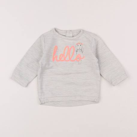 Sweat - 3 mois Gris 1 - vertbaudet enfant 