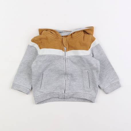 Sweat - 9 mois Gris 1 - vertbaudet enfant 