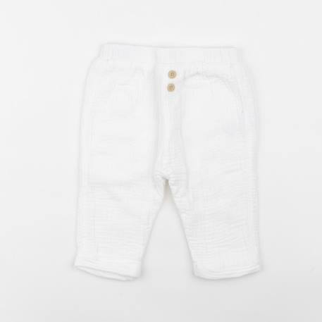 Pantalon - 12 mois Blanc 1 - vertbaudet enfant 