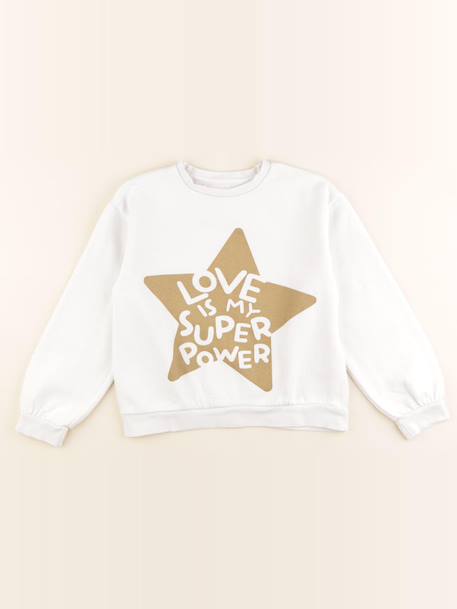 Sweat - 10 ans Blanc, or 1 - vertbaudet enfant 