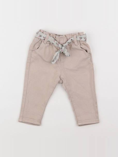 Jean - 9 mois Beige 1 - vertbaudet enfant 