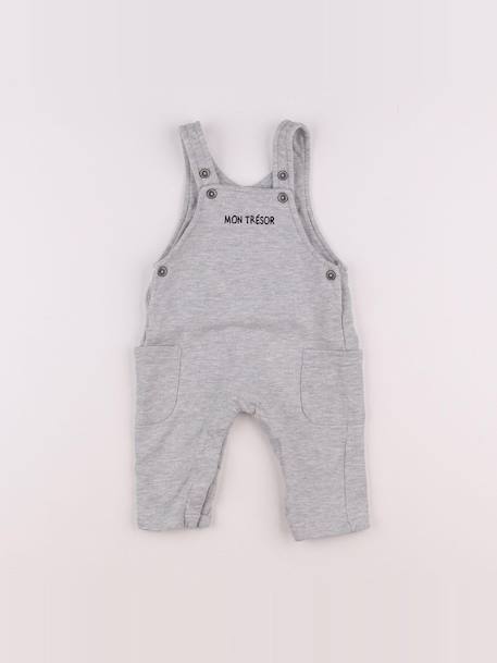 Salopette - 6 mois Gris 1 - vertbaudet enfant 