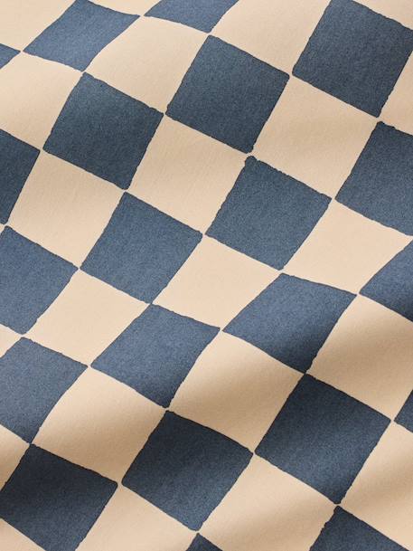 Housse de couette percale de coton 'marius' Bleu+Vert 2 - vertbaudet enfant 