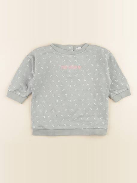 Sweat - 12 mois Vert 1 - vertbaudet enfant 