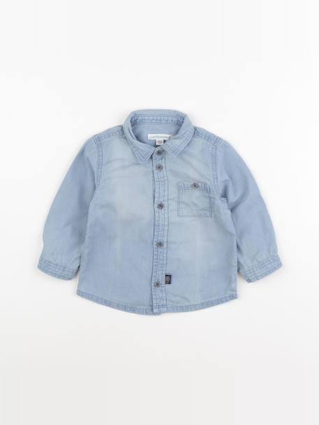 Chemise - 12 mois Bleu 1 - vertbaudet enfant 