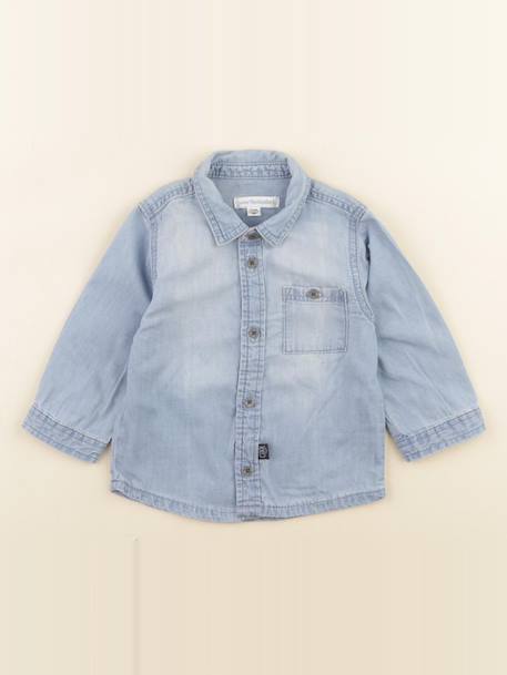 Chemise - 9 mois Bleu 1 - vertbaudet enfant 