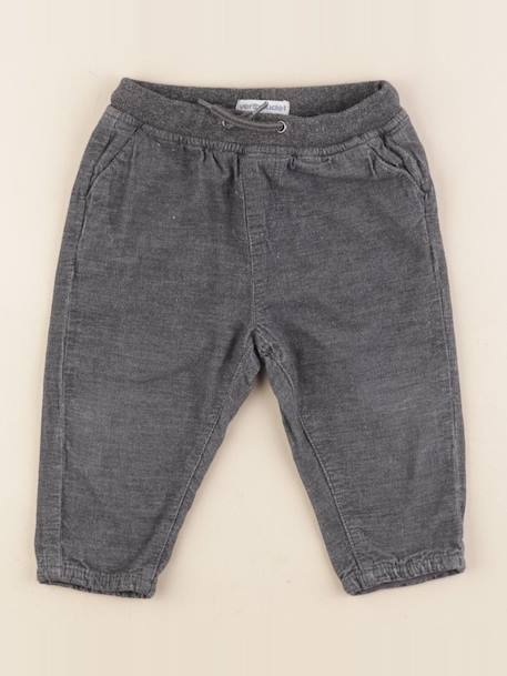 Pantalon - 12 mois Gris 1 - vertbaudet enfant 