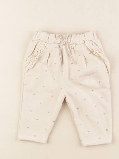 Pantalon - 3 mois Beige, argent 1 - vertbaudet enfant 