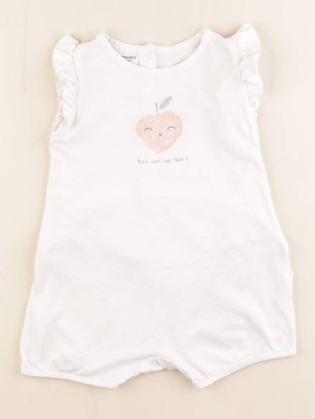 Combinaison - 12 mois Blanc 1 - vertbaudet enfant 