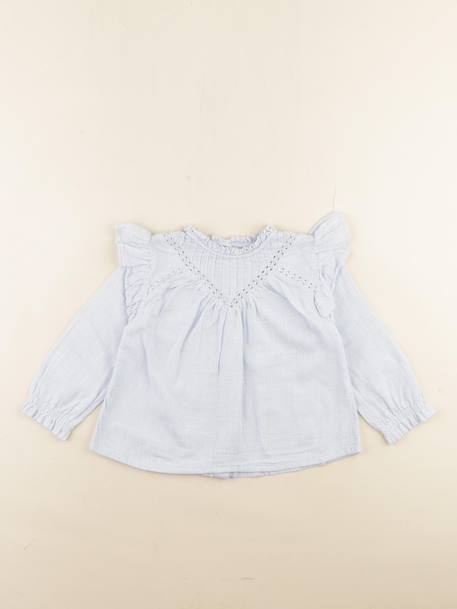 Blouse - 24 mois Bleu 1 - vertbaudet enfant 