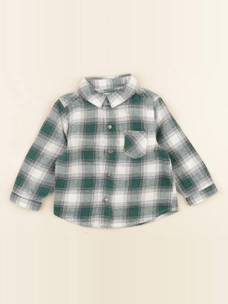 Chemise - 12 mois Vert 1 - vertbaudet enfant 