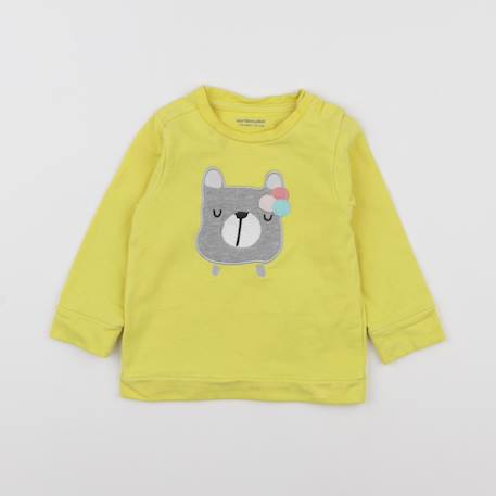 Sweat - 12 mois Jaune 1 - vertbaudet enfant 