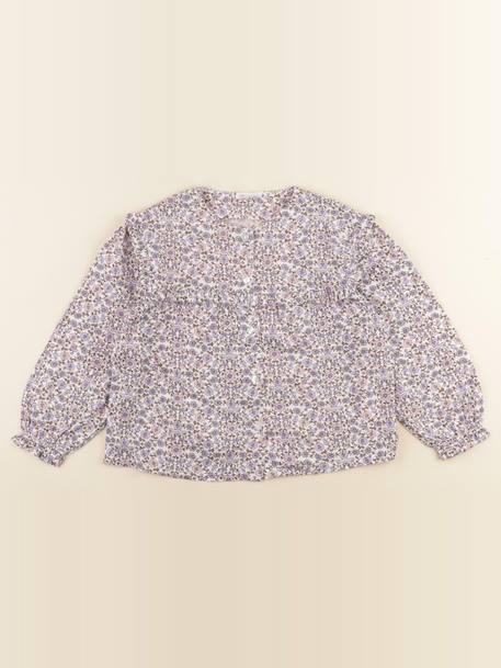 Blouse - 6 ans Blanc, violet 1 - vertbaudet enfant 