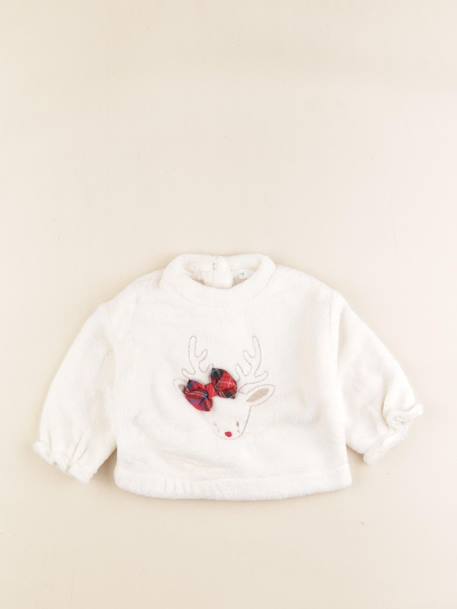 Sweat - 6 mois Blanc 1 - vertbaudet enfant 