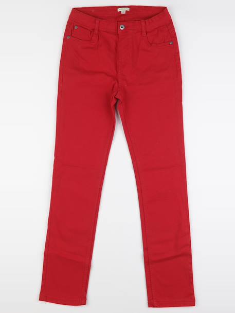 Jean - 12 ans Rouge 1 - vertbaudet enfant 