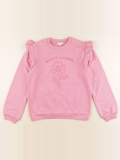 Sweat - 12 ans Rose 1 - vertbaudet enfant 
