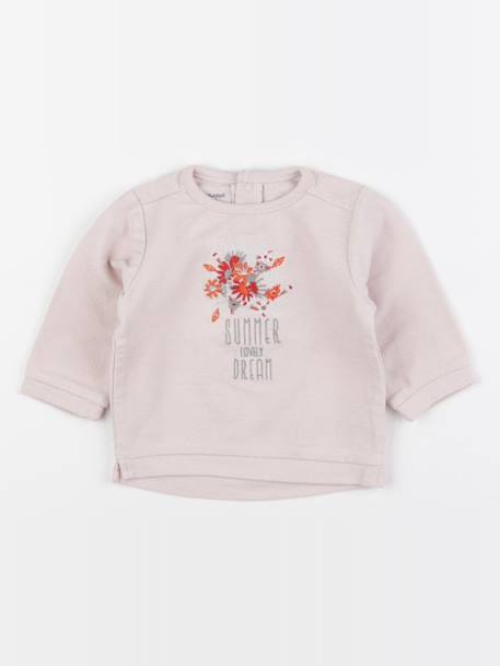 Sweat - 3 mois Rose 1 - vertbaudet enfant 