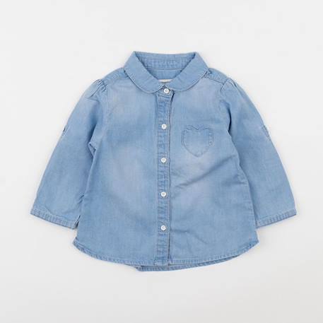 Chemise - 12 mois Bleu 1 - vertbaudet enfant 