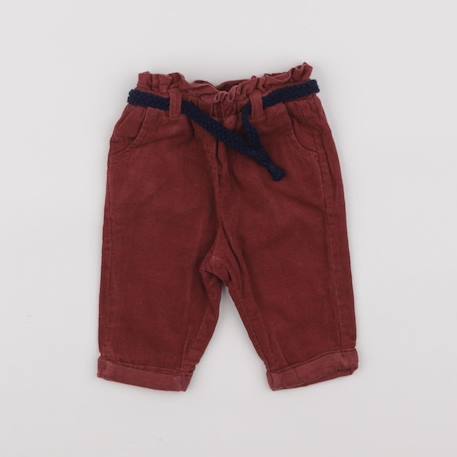 Pantalon - 3 mois Rouge 1 - vertbaudet enfant 