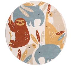 Linge de maison et décoration-Décoration-Tapis-Tapis jungle sunrise rond