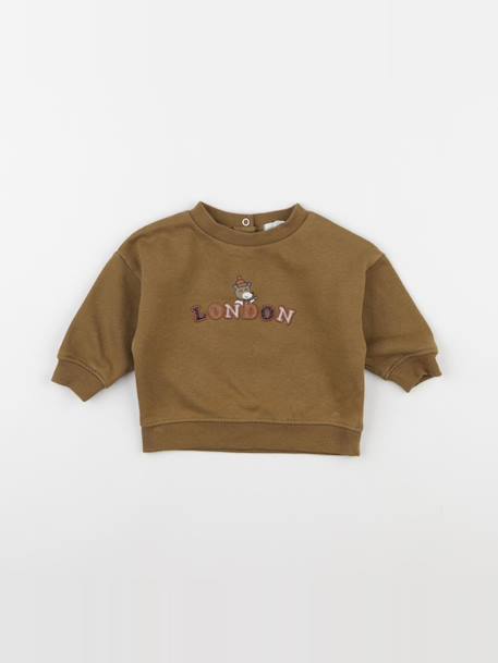 Sweat - 6 mois Marron 1 - vertbaudet enfant 