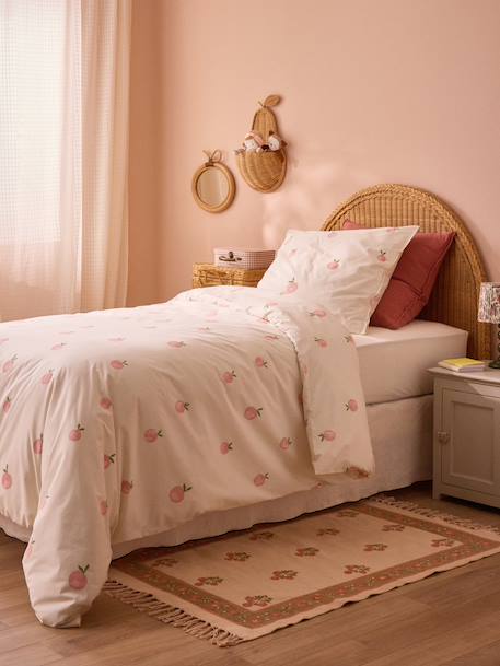 Housse de couette  percale de coton 'margareth' Rose 3 - vertbaudet enfant 