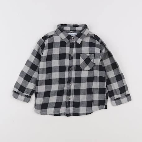 Chemise - 12 mois Gris, noir 1 - vertbaudet enfant 