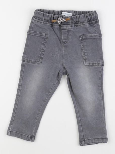 Jean - 18 mois Gris 1 - vertbaudet enfant 