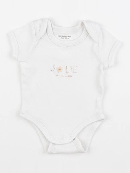 Body - 1 mois Blanc 1 - vertbaudet enfant 