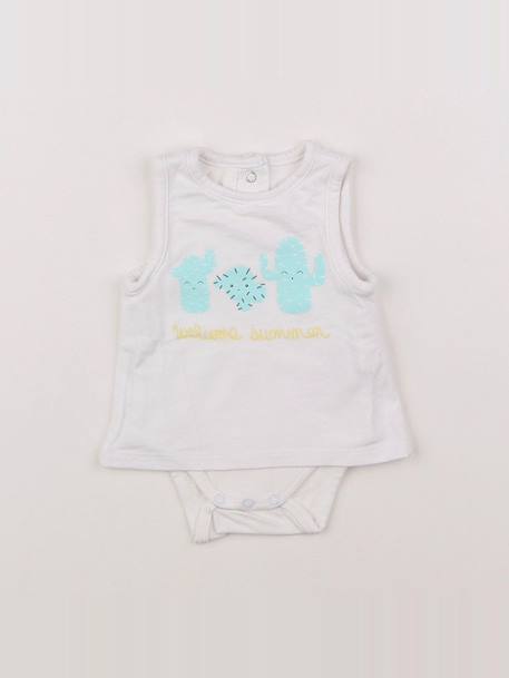 Body tee-shirt - 1 mois Blanc 1 - vertbaudet enfant 