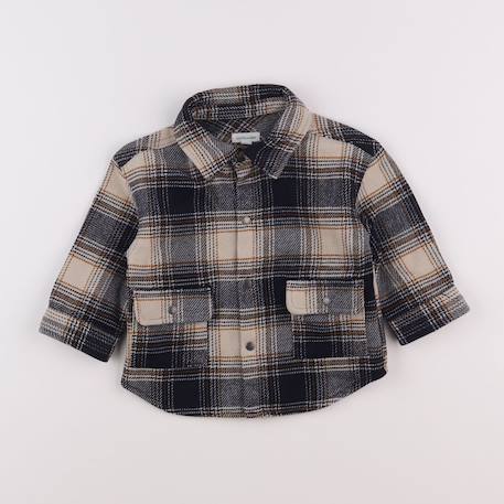 Chemise - 12 mois Beige, bleu 1 - vertbaudet enfant 