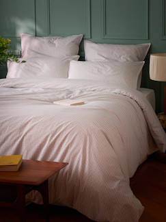 Linge de maison et décoration-Linge de lit enfant-Taie d'oreiller-Housse de couette percale de coton tissé teint "marin"