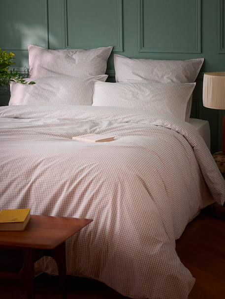 Housse de couette percale de coton tissé teint 'marin' Bleu 1 - vertbaudet enfant 