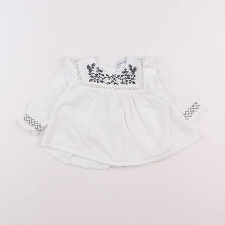 Blouse - 6 mois Blanc 1 - vertbaudet enfant 