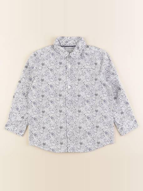 Chemise - 4 ans Blanc, bleu 1 - vertbaudet enfant 