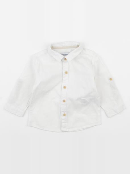 Chemise - 9 mois Blanc 1 - vertbaudet enfant 