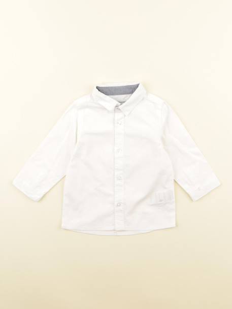 Chemise - 9 mois Blanc 1 - vertbaudet enfant 