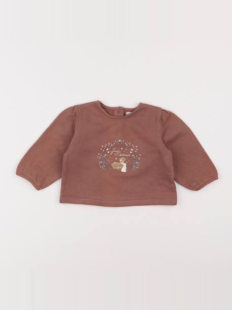 Sweat - 6 mois Marron 1 - vertbaudet enfant 