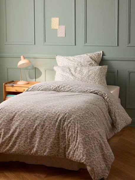 Taie d'oreiller percale de coton 'mariette' Vert 4 - vertbaudet enfant 