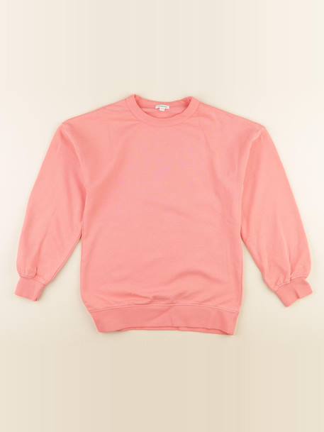 Sweat imprimé au dos - 14 ans Orange 1 - vertbaudet enfant 