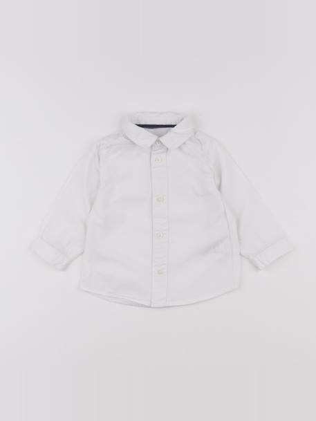 Chemise - 9 mois Blanc 1 - vertbaudet enfant 