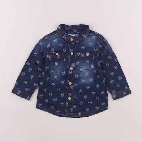 Chemise - 9 mois Bleu 1 - vertbaudet enfant 