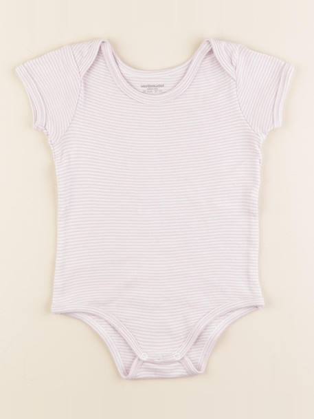 Body - 36 mois Blanc, violet 1 - vertbaudet enfant 