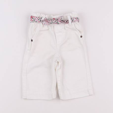 Pantalon - 3 mois Blanc 1 - vertbaudet enfant 