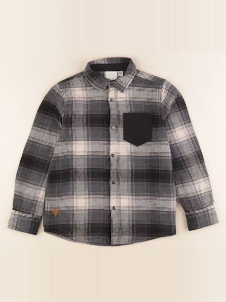 Chemise - 8 ans Gris 1 - vertbaudet enfant 