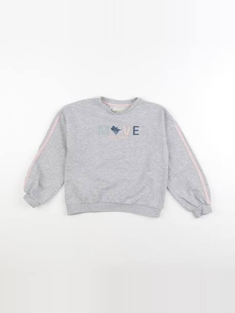 Sweat - 8 ans Gris 1 - vertbaudet enfant 