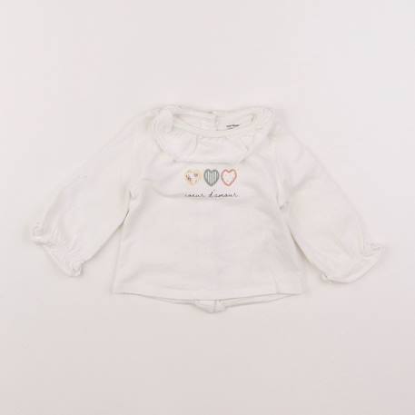 Blouse - 12 mois Blanc 1 - vertbaudet enfant 