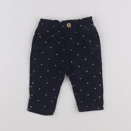 Pantalon doublé - 6 mois Bleu 1 - vertbaudet enfant 